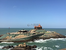 kanyakumari,海,寺