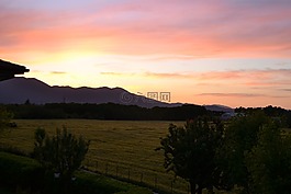 日落,太陽(yáng),光