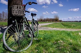 自行車,藍(lán)色,天空