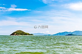大海,島,芽