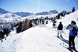 冬天,高山,雪