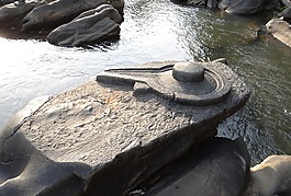sahasralinga,石,雕塑