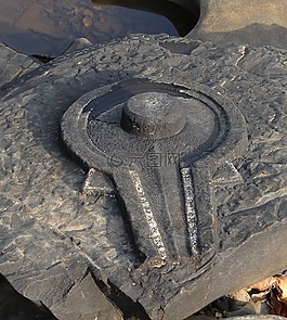 sahasralinga,石,雕塑