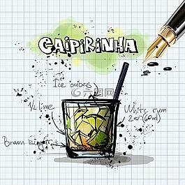 的caipirinha,鸡尾酒,喝