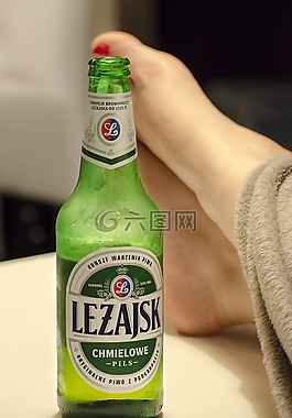 啤酒,冷,酒精