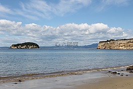 海灘,新西蘭,夏天
