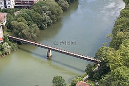 法國,河,橋