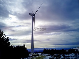 磨機,風,可再生能源