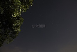 夜晚的天空,銀河,星星