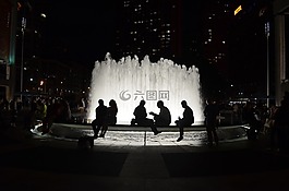 源,人,剪影