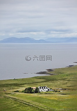 蘇格蘭,海岸,寂寞
