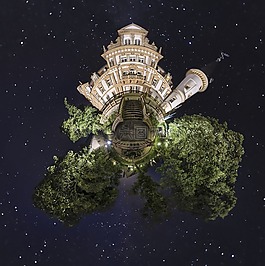 小星球,行星,城堡