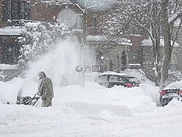 雪清洗,暴雪,路