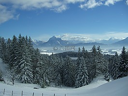 füssener 土地,高山,冬天