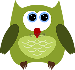 貓頭鷹,鳥,動物