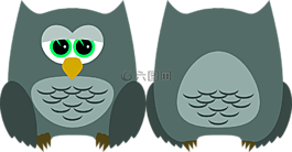 貓頭鷹,鳥,動物