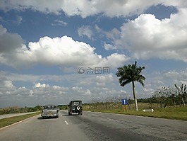古巴,汽車,路