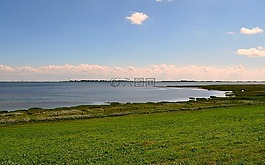 seedeich,borkum 端口视图,北海
