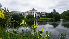 河,建設,城市