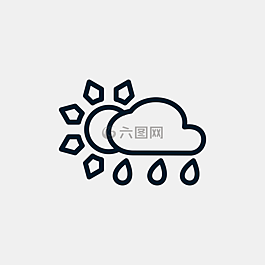 太陽,云,雨