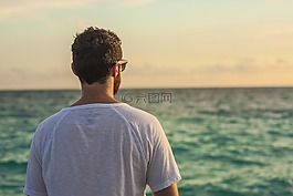 人,尋找,地平線
