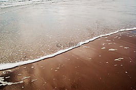 海灘,潮,鏡子