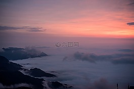 日出,云海,風光