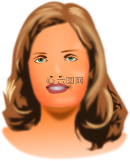 女子,臉,女孩