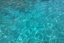 水,藍色,海灘