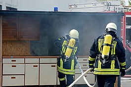 消防,feuerloeschuebung,厨房火灾