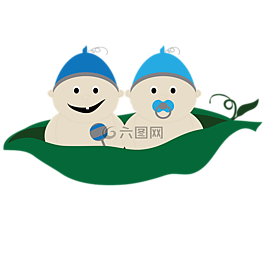 雙胞胎,在一個豆莢里的兩顆豌豆,豌豆