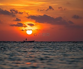日落,太陽,日出