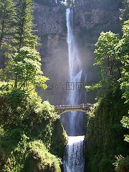 大瀑布,橋,multnomah