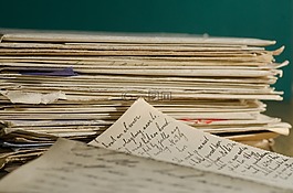 堆疊字母,信,手寫輸入