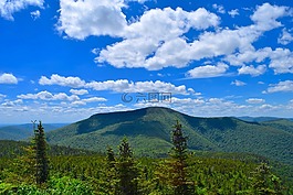 山,天空,藍(lán)色