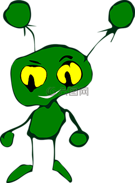 外星人,生物,绿色