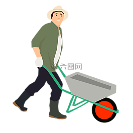 農(nóng)民,獨輪車,蔬菜