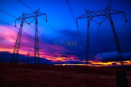 電源線,電,天空