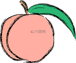 桃,水果,食品