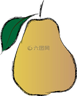 梨,棕色,水果