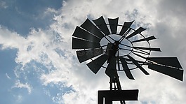 風(fēng)車,天空,云