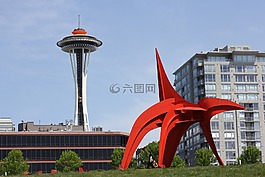 西雅圖,空間針,城市