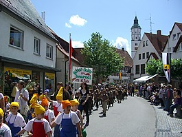 langenau 儿童的节,donaumoos,移动