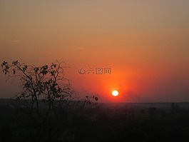 日落,自然,太陽
