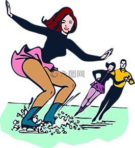 滑冰,女子,夫婦