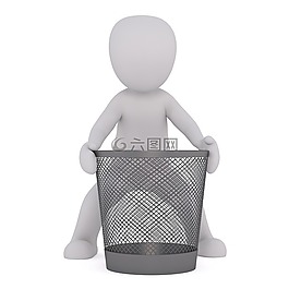 白人男性,3d模型,孤立
