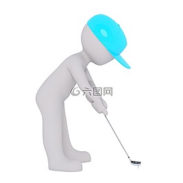 白人男性,3d模型,孤立