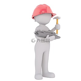 白人男性,3d模型,孤立
