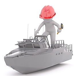 白人男性,3d模型,孤立