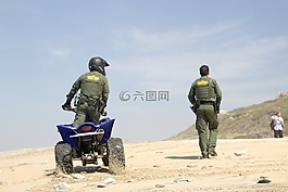 邊境巡邏,自行車,邊境